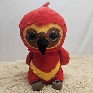 The Wizarding World Of Harry Potter Fawkes Phoenix Bird Plush Sparkly Big Eyes